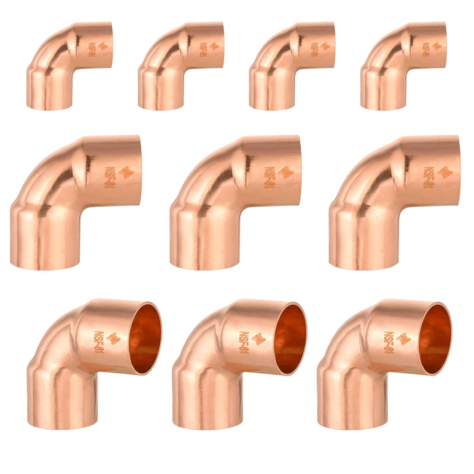 90 short radius copper elbow 7