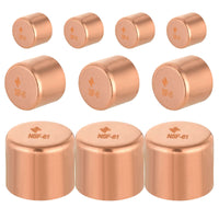 10-Pack 1-1/4" Solder Copper Pipe End Cap (Plug)