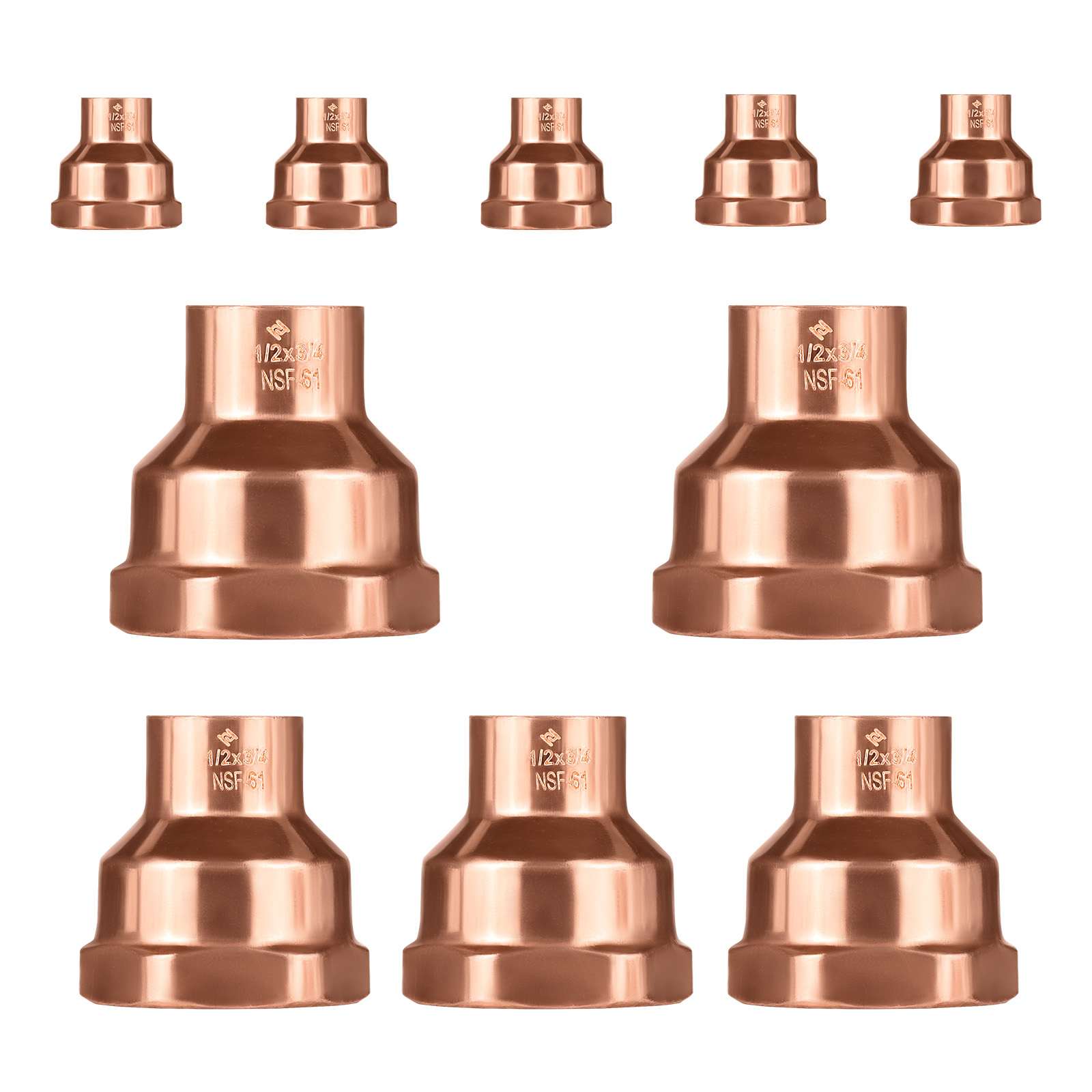 c x fnpt copper female reducing adapter 8