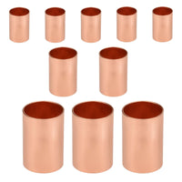 10-Pack 1-1/2" Copper Coupling, No Stop