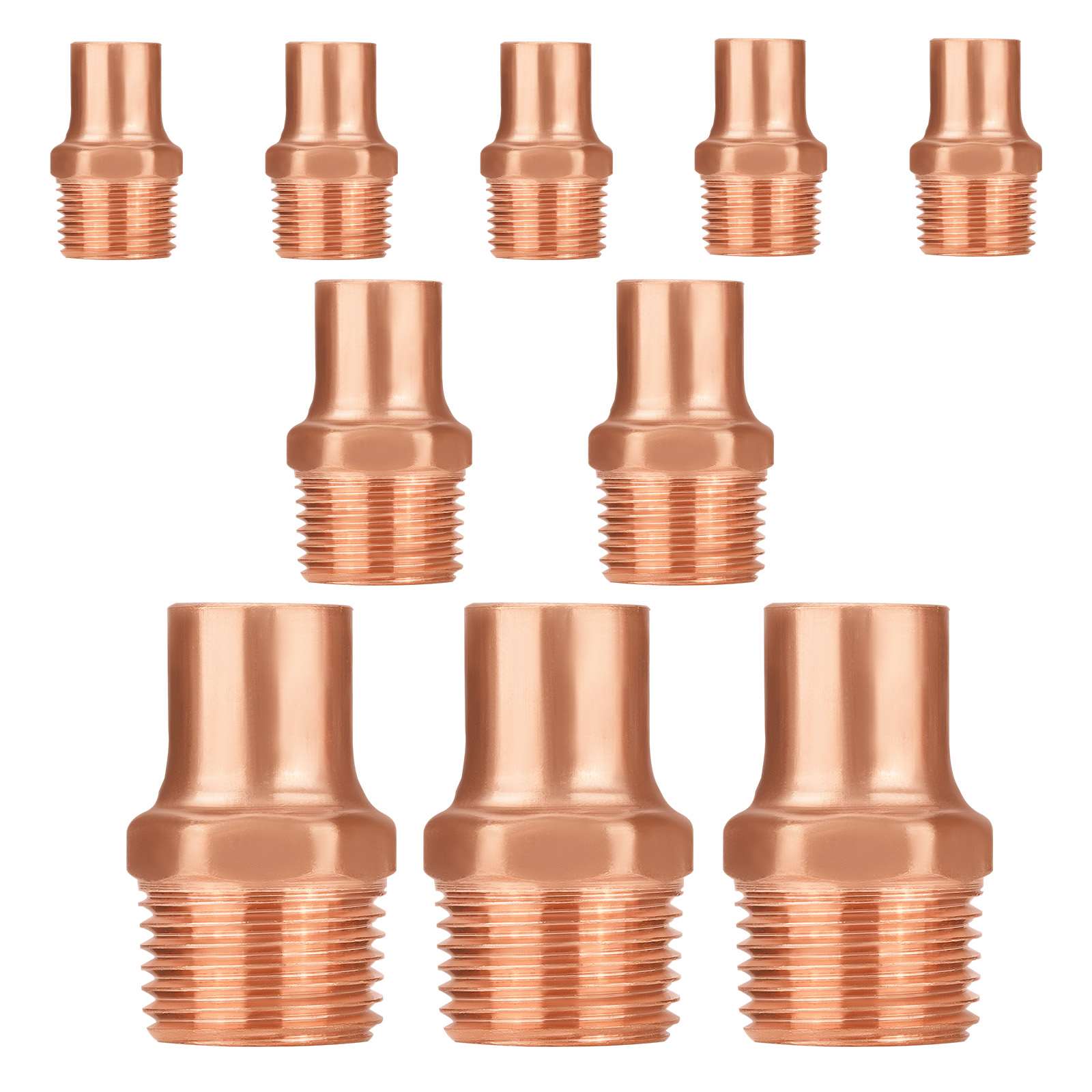 C x MNPT Copper Male Reducing Adapter - Pick Size to Add