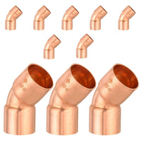 10-Pack 1-1/4" 45º Copper Elbow