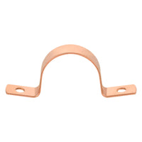 1-1/2" copper pipe straps, two hole