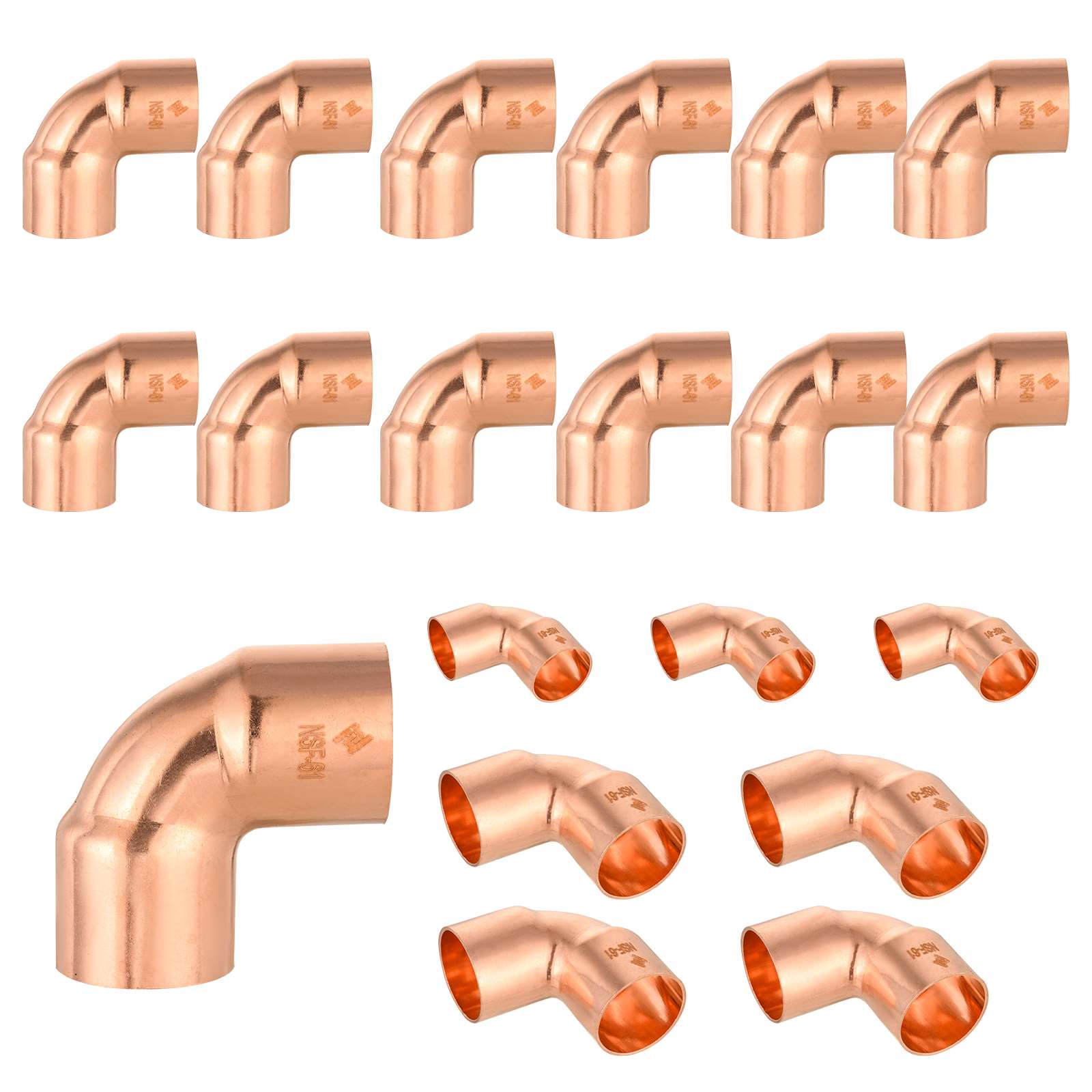 90º short radius copper elbow 9