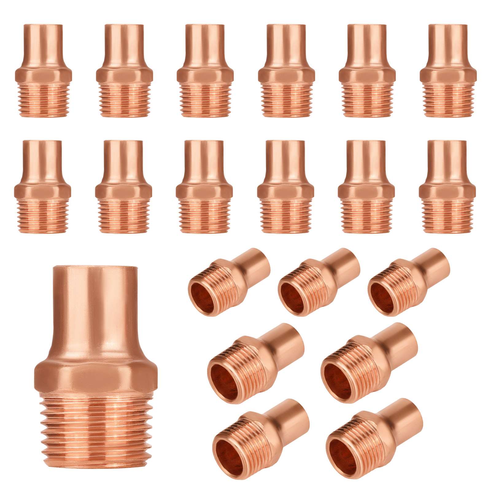 C x MNPT Copper Male Reducing Adapter - Pick Size to Add
