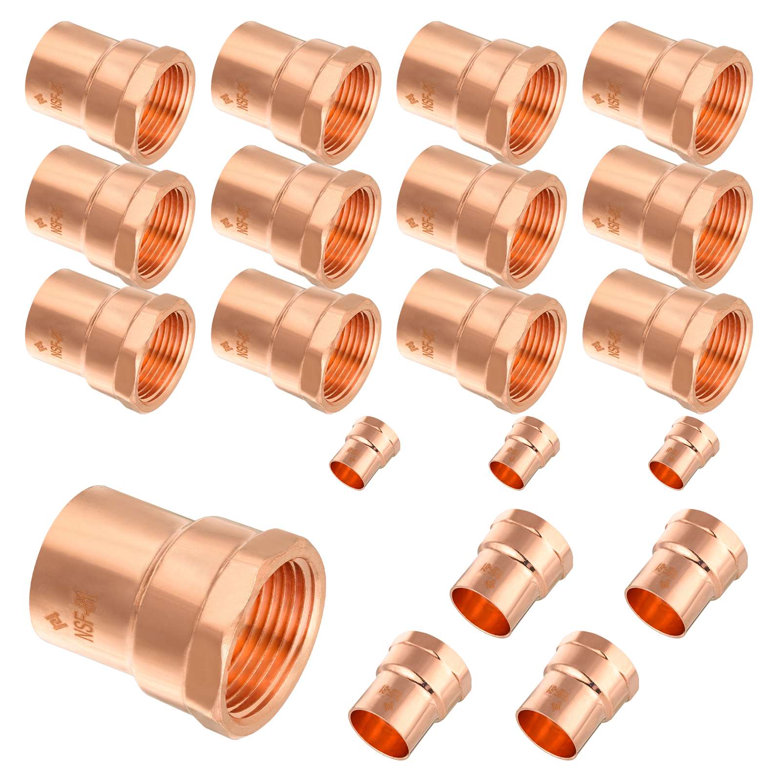C x FNPT Copper Female Reducing Adapter - Pick Size to Add