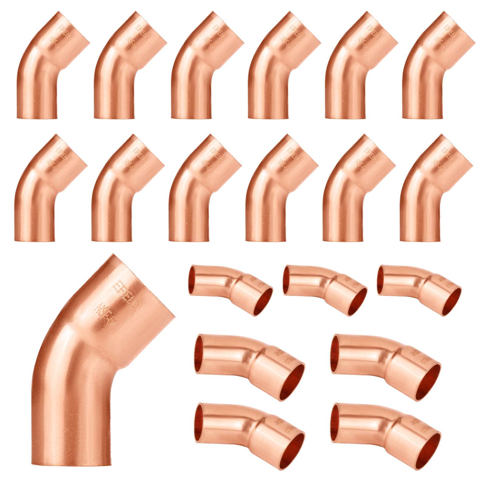 ftg x copper 45 street elbow 9