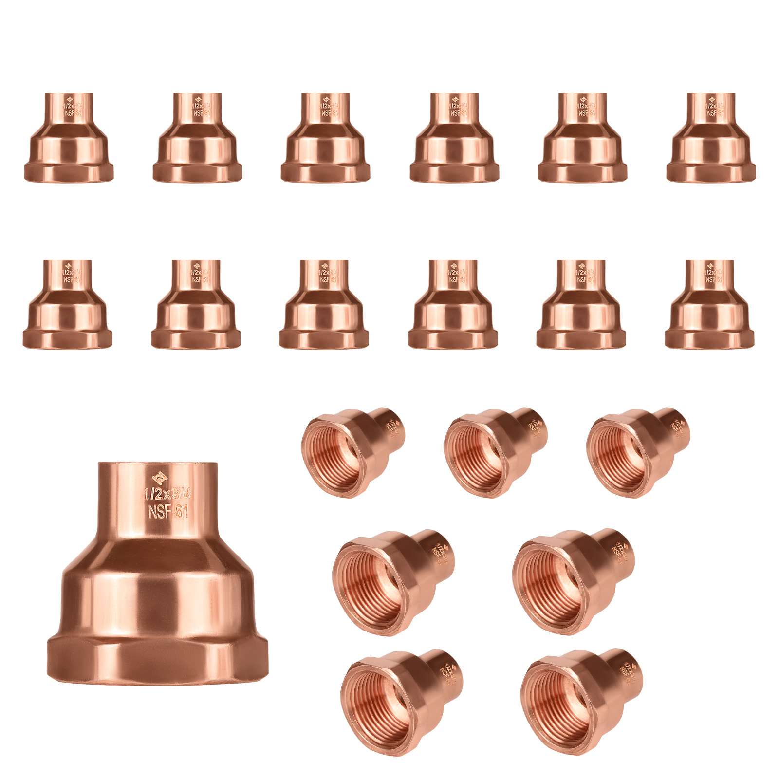 c x fnpt copper female reducing adapter 9