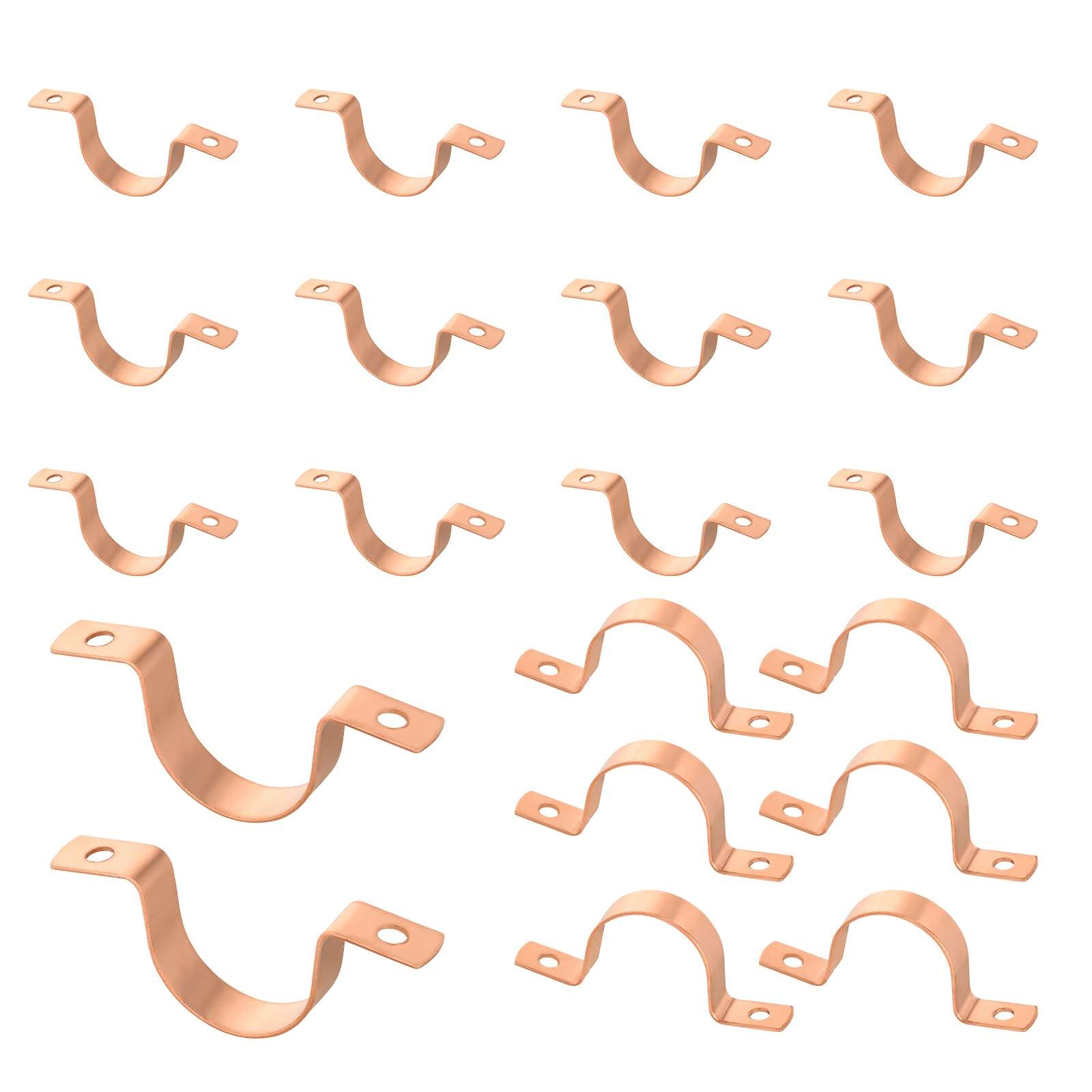 copper pipe straps two hole 9