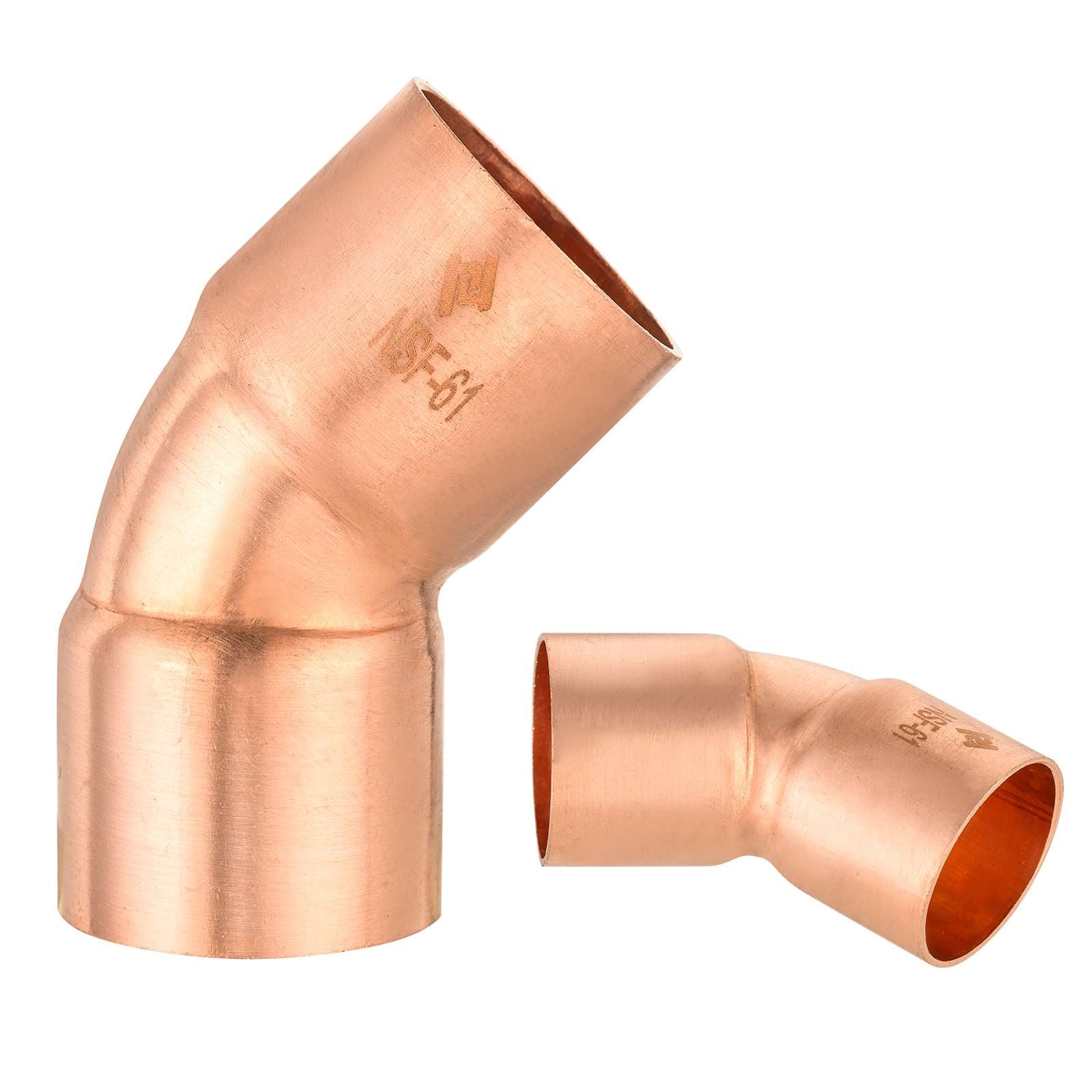 45º copper elbow 6