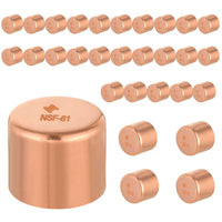 30-Pack 5/8" Solder Copper Pipe End Cap (Plug)