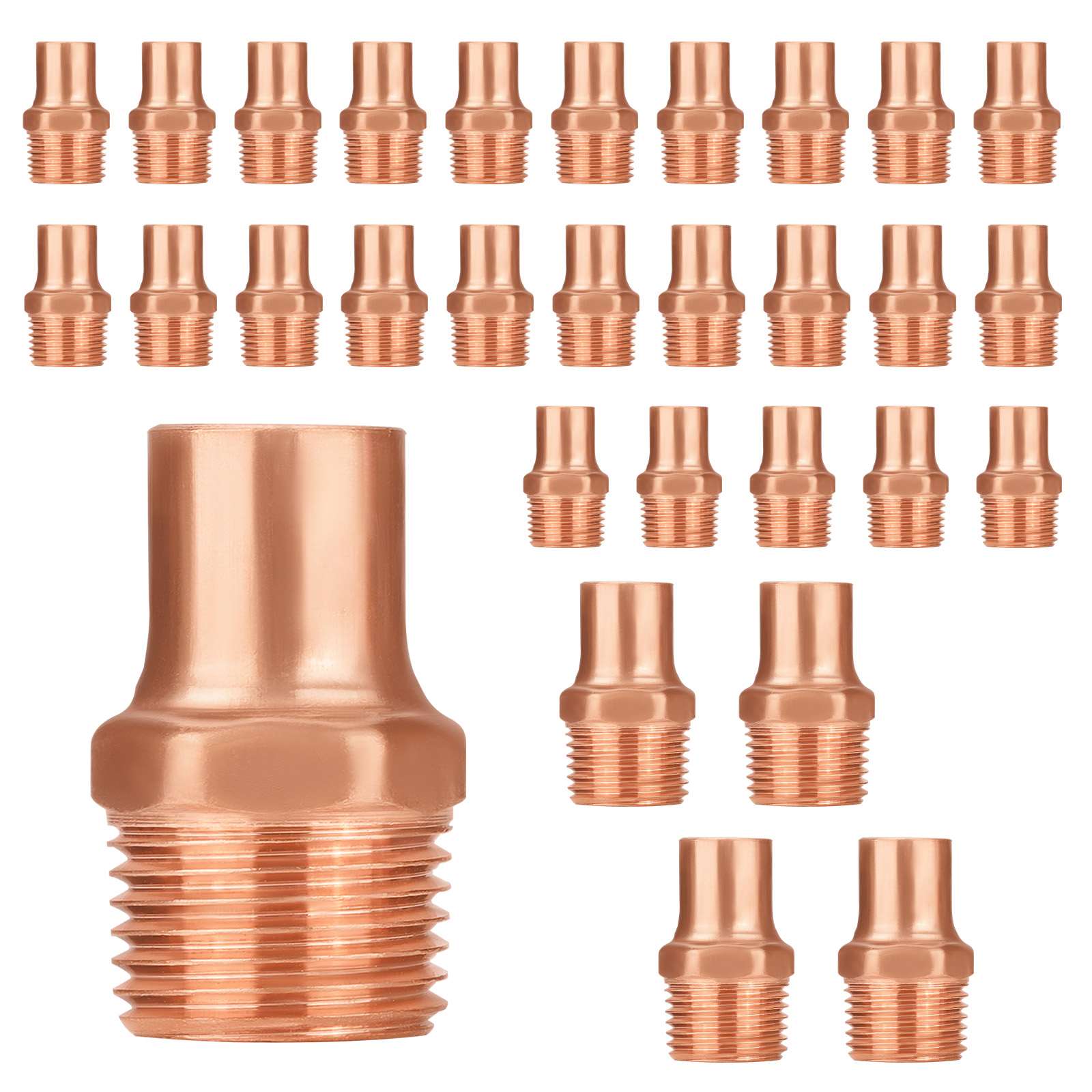 C x MNPT Copper Male Reducing Adapter - Pick Size to Add