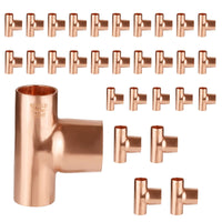 30 pcs 3/4" 3/4" 1" copper reducing tee at wholesale price