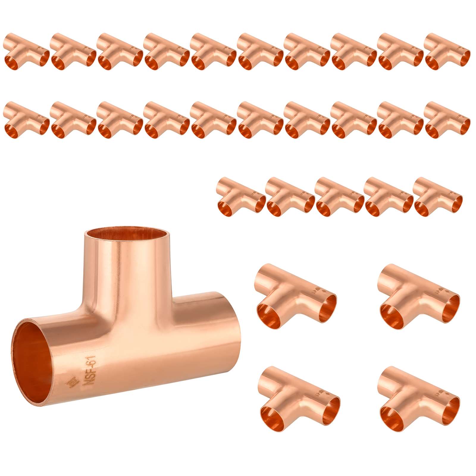 c x c x c copper tee 10