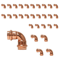 30-Pack 1/2" Press Short Radius 90° Elbow (Lead Free)