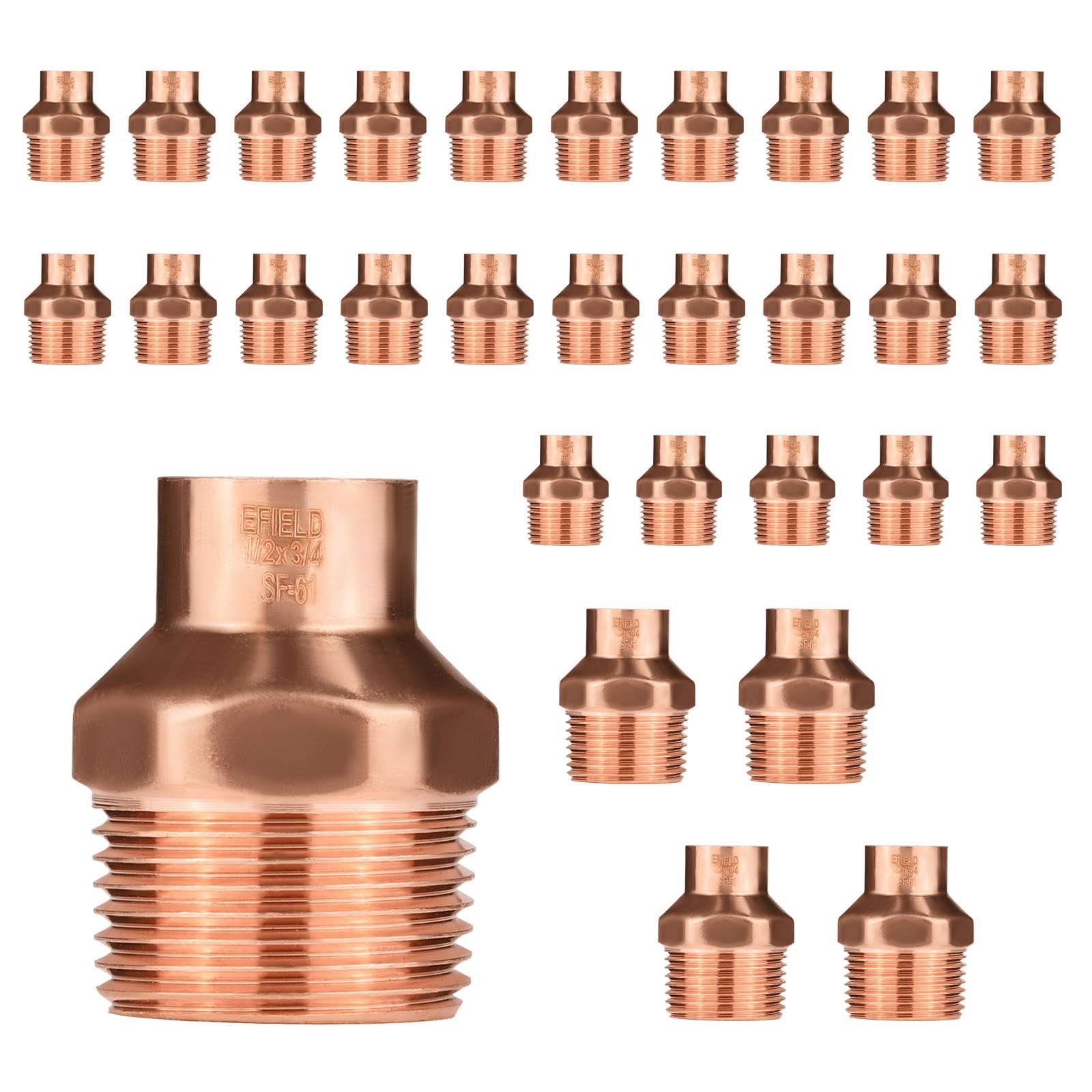 c x mnpt copper male reducing adapter 9