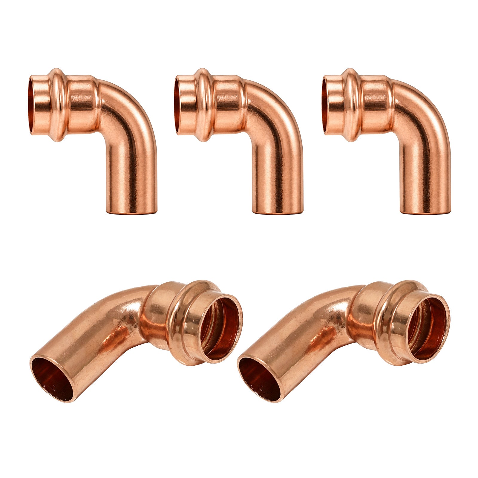 Copper Press Short Radius 90° Street Elbow (Lead Free) - Pick Size to Add