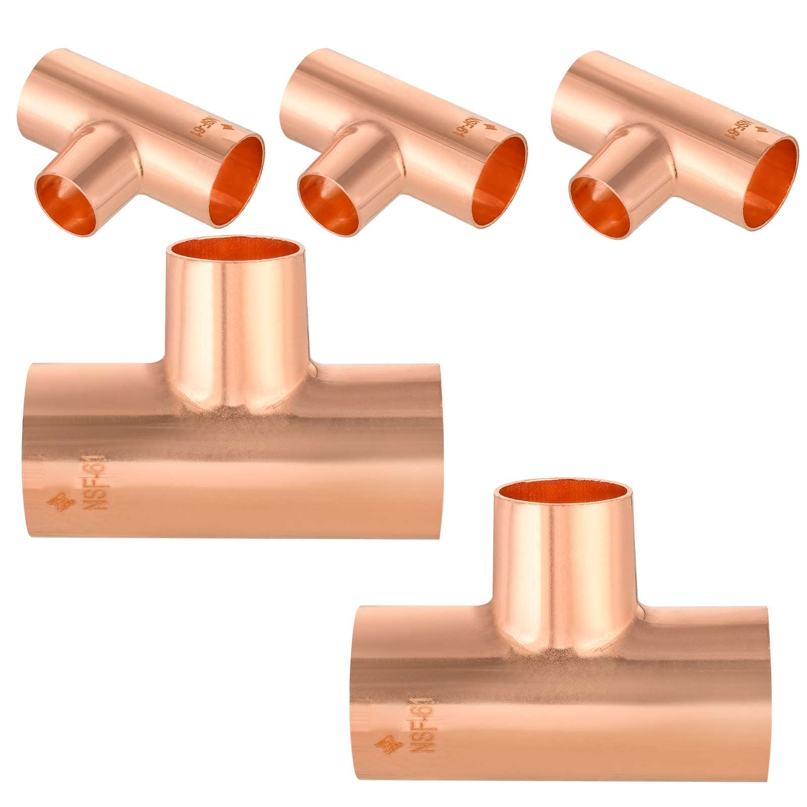 c x c x c copper reducing tee 7