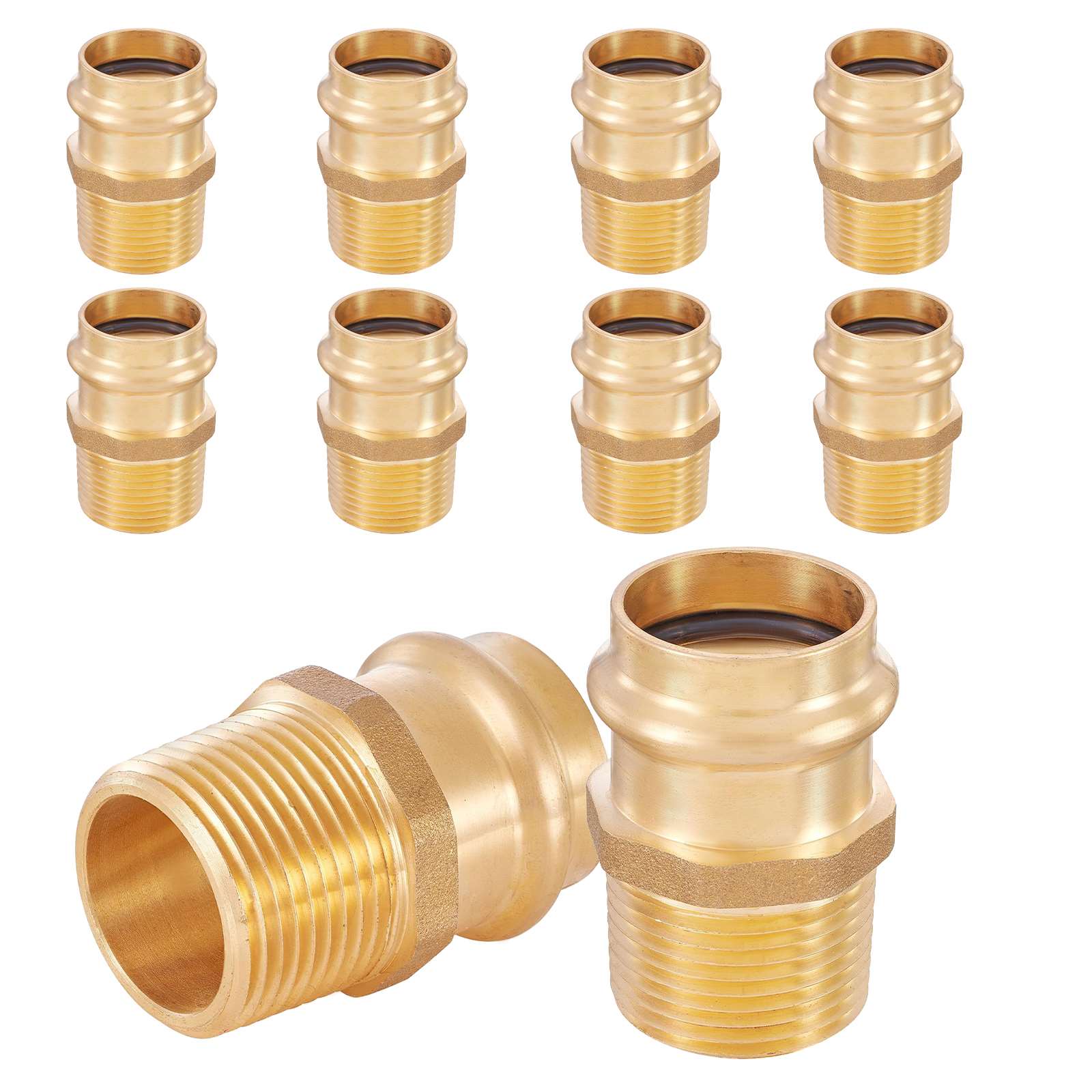 press x male npt brass adapter lead free 9