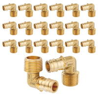 30 pcs pex a expansion 3/4" pex 3/4" male npt elbow wholesale