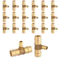 30 pcs pex a expansion 3/4" 3/4" 1/2" pex expansion reducing tee wholesale