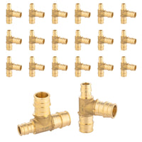 30 pcs pex a expansion 3/4" 1/2" 1/2" pex expansion reducing tee wholesale