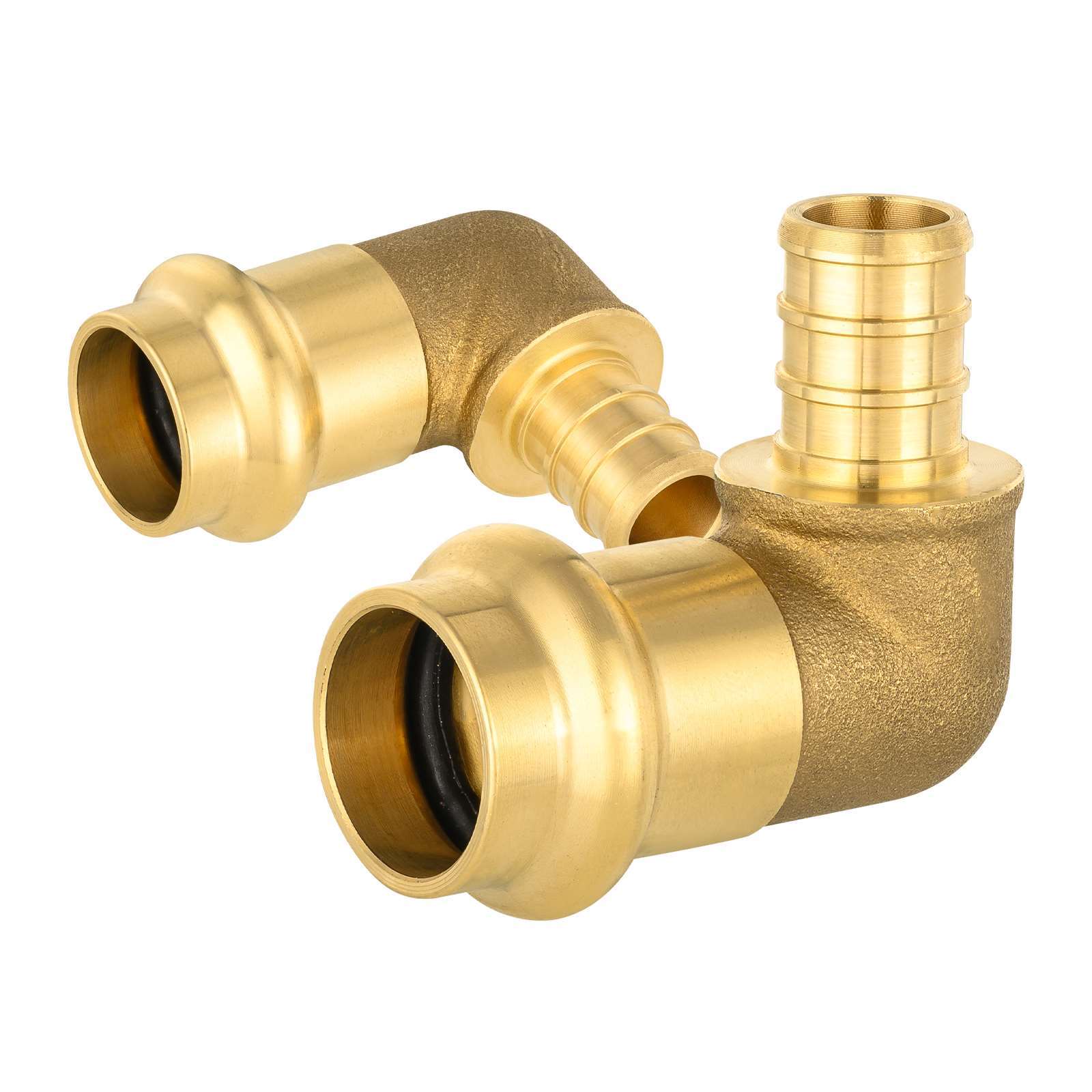 press x pex crimp brass elbow lead free 7