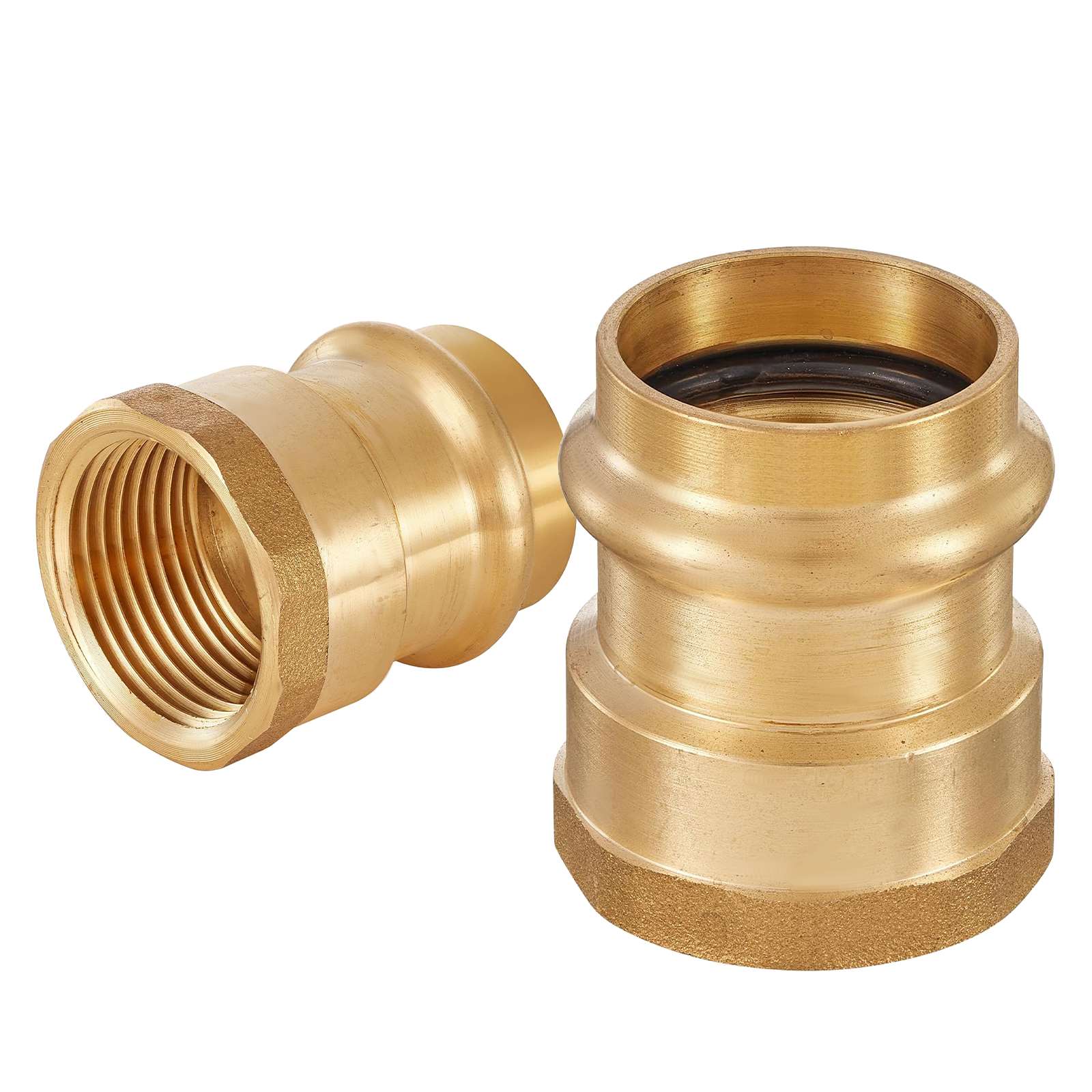 press x female npt brass adapter lead free 8