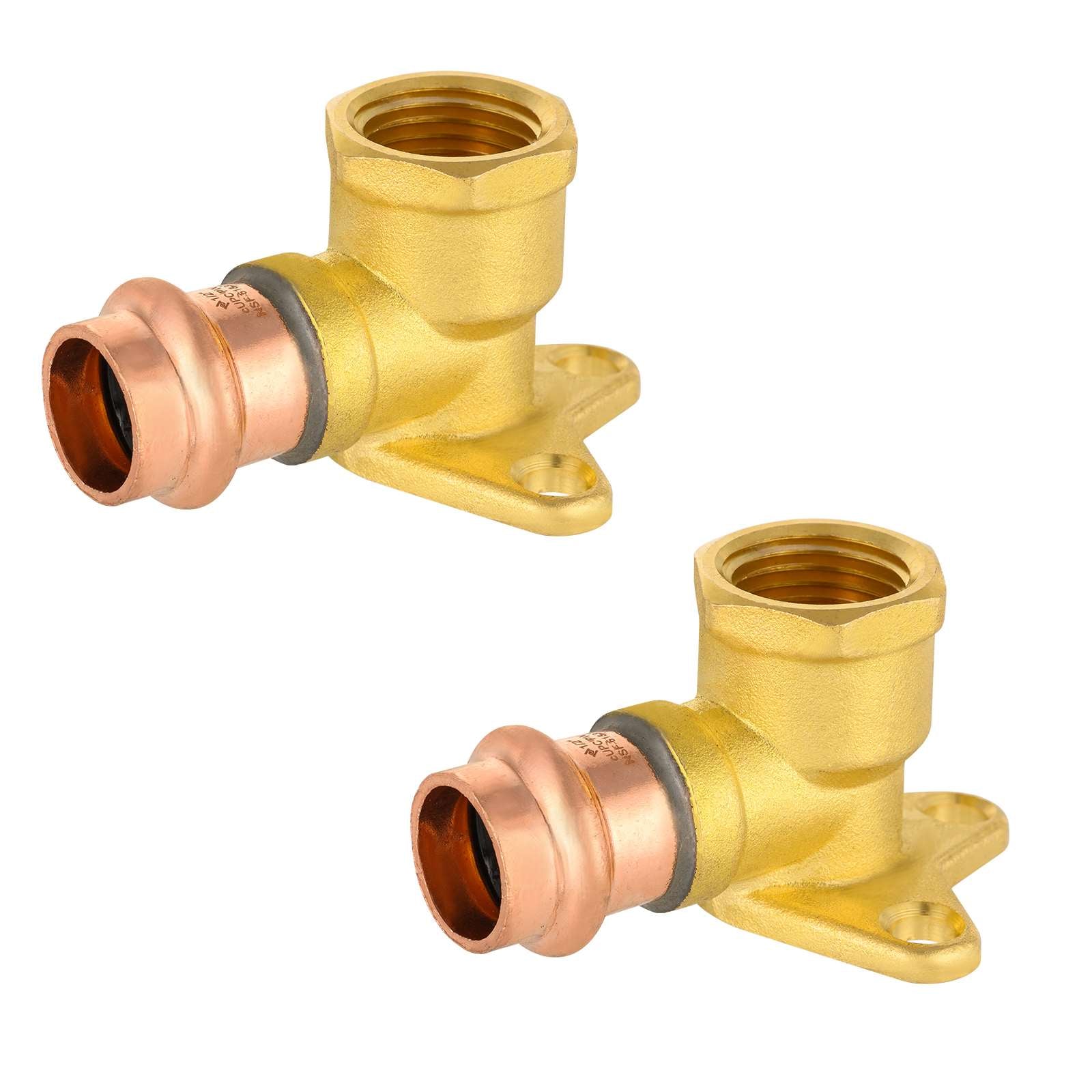 press copper drop ear elbow lead free 12