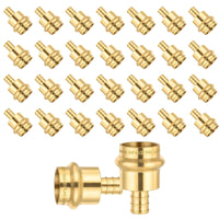 30 pcs 1" press 3/4" pex crimp brass adapter (lead free)