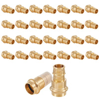 30 pcs 1/2" press 1/2" pex expansion brass adapter (lead free)