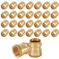 30 pcs 3/4" press 3/4" female brass adapter (lead free)