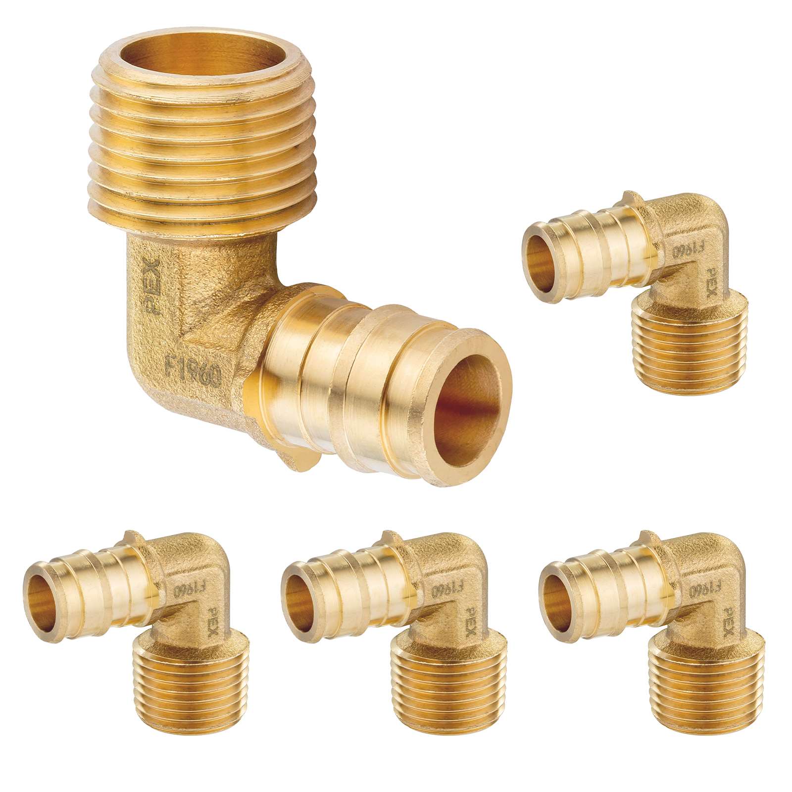 pex a expansion x male npt elbow lead free 10
