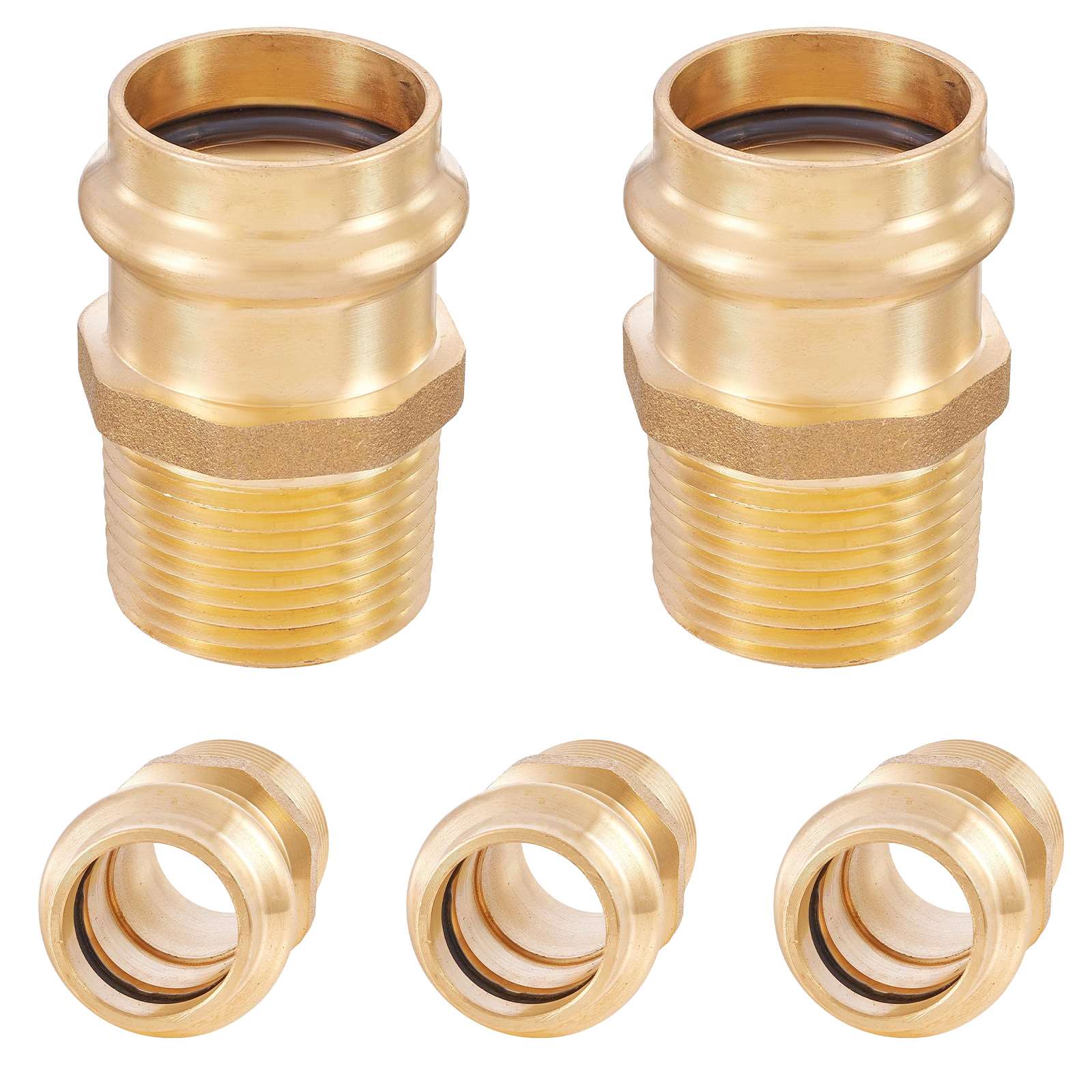 press x male npt brass adapter lead free 8