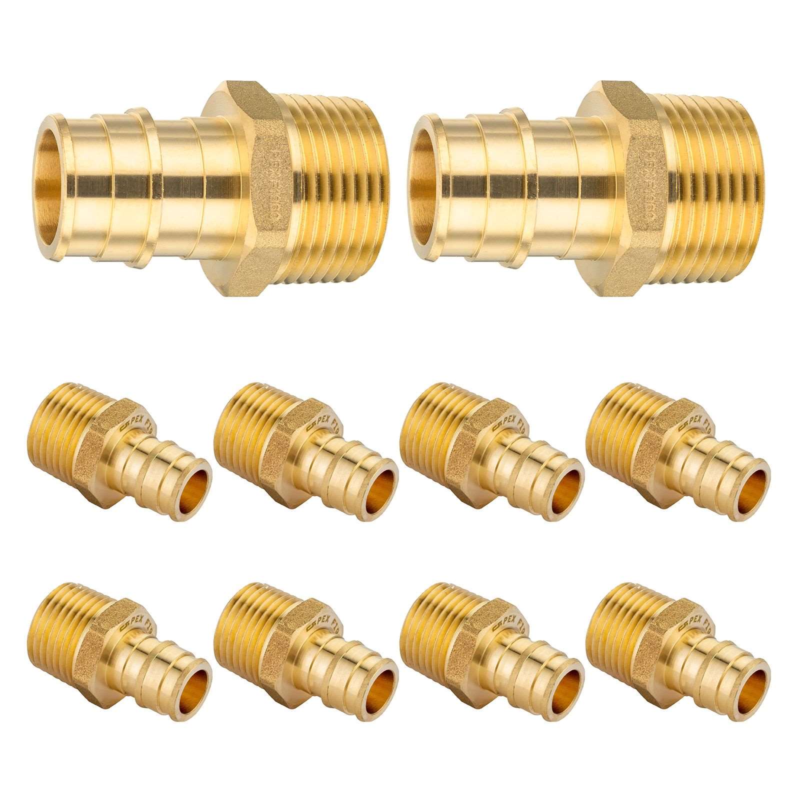 pex a full flow expansion adapter x male threaded f1960 adapter lead free 12