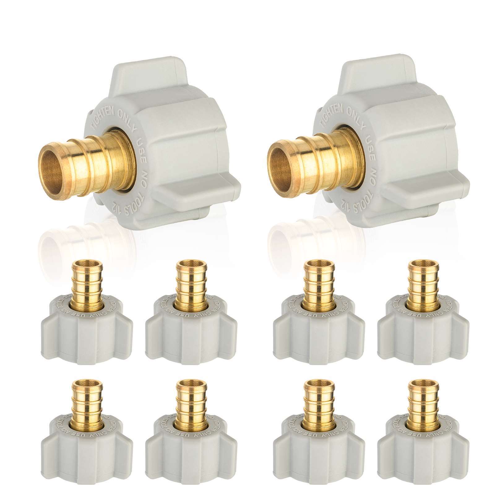 pex b crimp x female npt swivel adapter lead free 12