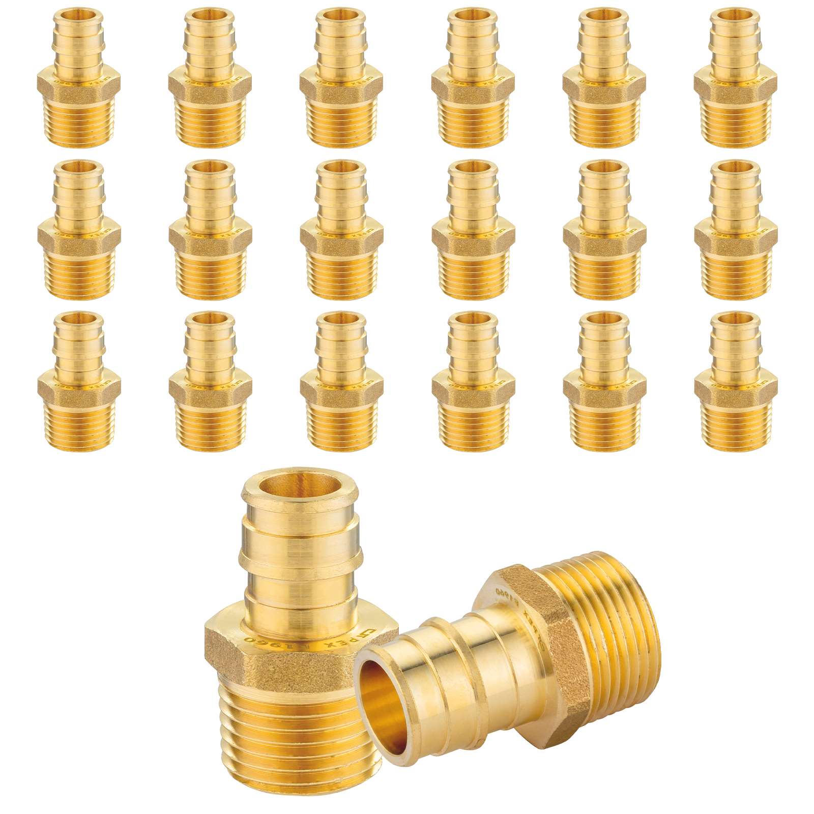 pex a full flow expansion adapter x male threaded f1960 adapter lead free 19