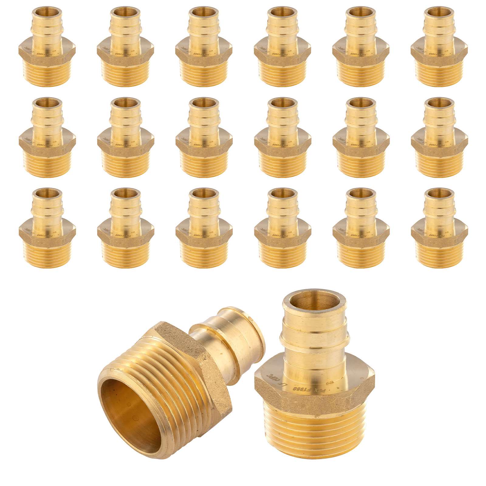 pex a full flow expansion adapter x male threaded f1960 adapter lead free 25