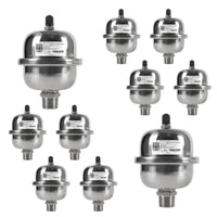 10-Pack SS Mini Expansion Tank for Tankless Water Heaters/Appliance (0.04Gal)
